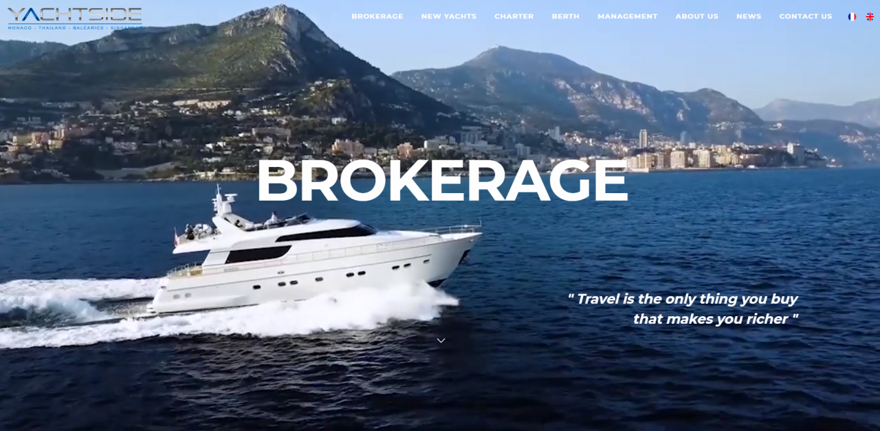 Gestion et vente de yachts de luxe