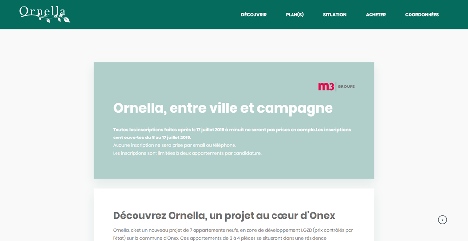 Ornella, un exemple de vente en ligne dans l'immobilier