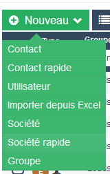 Créer une société rapide