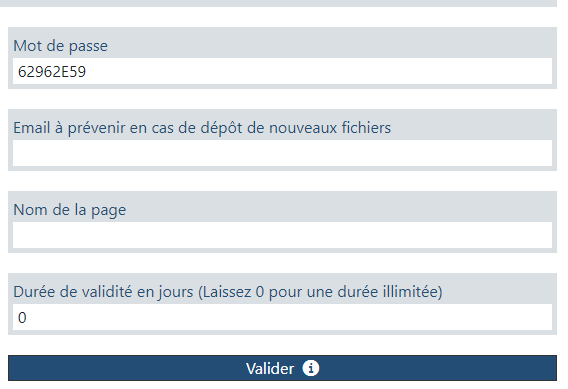 Page de Partage Page de Partage