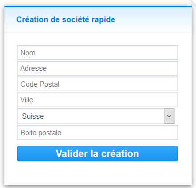 Créer une société